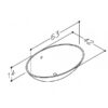 Valamu Uovo valge 62,5 cm Kame - Image 3