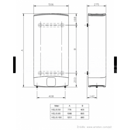 Elektriboiler Ariston Velis Wifi ettorel.ee