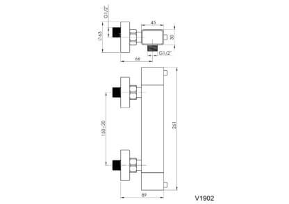 Dušisegisti Thermo-12 SQ Rubineta