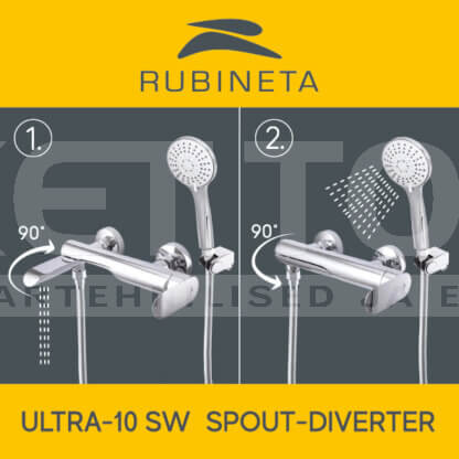 Dušisegisti / vannisegisti Ultra-10/K (SW)(BK) Rubineta