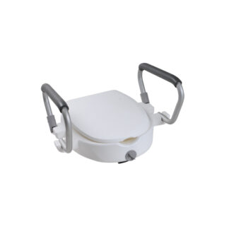 WC poti kõrgendus käetugede ja kaanega